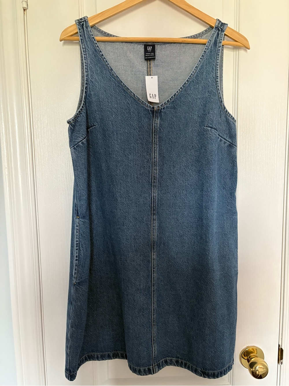 GAP Sleeveless Denim Mini Dress - Size S NWT
